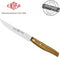 Eikaso Solingen Steakmes met Gekarteld Lemmet 12 cm - Olijfhouten Heft