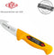 Eikaso Solingen Survivalmes voor Bushcrafting - 8 cm Lemmet - Stijf - Geel Handvat