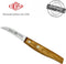 Eikaso Solingen Tourneermes met Krom Lemmet 6 cm - Olijfhouten Heft
