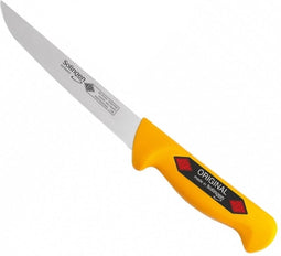 Eikaso Solingen Uitbeenmes 13 cm - Stijf Breed Lemmet - Professionele Snijprestaties - Geel Heft