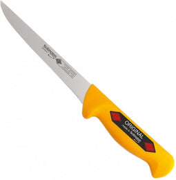 Eikaso Solingen Uitbeenmes 13 cm - Stijf Molybdeen Staal - Ergonomisch Geel Handvat