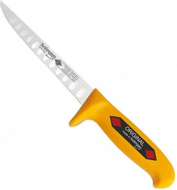Eikaso Solingen Uitbeenmes 16 cm - Kullenschliff Lemmet - Stijf & Ergonomisch Heft - Geel