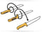Eikaso Solingen Uitbeenmes 16 cm - Kullenschliff Lemmet - Stijf & Ergonomisch Heft - Geel