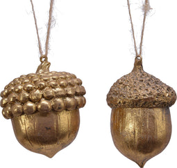 Eikel poly jute hang goud a2