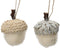 Eikel wol d12h18 cm winterwit a2
