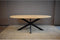 EIken eettafel organisch met spinpoot 200x100 cm
