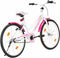 vidaXL - Kinderfiets - 24 - inch - roze - en - wit