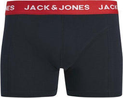JACK&JONES JACKYLE SOLID TRUNKS - Boxershorts - Rekbare tailleband - Maat XL (12 pack)