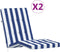 vidaXL - Terrasstoelkussens - 2 - st - gestreept - oxford - stof - wit - en - blauw