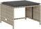 vidaXL - 5-delige - Tuinbankstel - kussens - stapelbaar - poly - rattan - lichtgrijs
