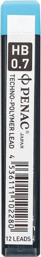 Penac Hi-Tec Polymer - Leads vulpotlood vulling - 0.7mm - Navulling - HB - koker 12 stuks