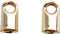 Eindkap, d: 3,2 mm, verguld, 10stuks