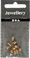 Eindkap, d: 3,2 mm, verguld, 10stuks