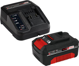 Einhell 18 V/4.0 Ah Power X-Change starter kit - 1x 4.0 Ah Accu en snellader - universeel voor alle Power X-Change machines