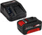 Einhell 18 V/4.0 Ah Power X-Change starter kit - 1x 4.0 Ah Accu en snellader - universeel voor alle Power X-Change machines
