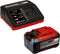 Einhell 18 V/5.2 Ah plus Power X-Change starter kit - 1x 5.2 Ah Plus Accu en snellader - universeel voor alle Power X-Change machines
