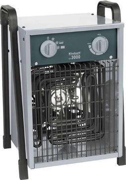 Einhell 2338260 EH 3000 Bouwkachel 1500 W, 3000 W Grijs, Zwart