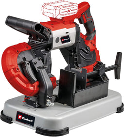 Einhell Accu Bandzaag TE-MB 18/127 U Li Solo - Power X-Change - 18 V/Li-Ion - Zaagsnelheid: 120 m/min - Zaaghoogte: 115 mm - Zaagbreedte: 127 mm - Hoekverstelling 0° tot 47° - Incl. 2x zaagband - Excl. accu en lader