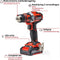 Einhell Accu Boor-/Schroefmachine TE-CD 18/40 Li Kit + 69-delige accessoireset - Power X-Change - 18 V/Li-ion - 40 Nm - 0-400/0-1.500 t/min - Incl. 2x 2.0 Ah accu, lader, 69-delige accessoireset en transport-/opbergkoffer