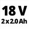 Einhell Accu Boor-/Schroefmachine TE-CD 18/45 3X-Li+22 - Power X-Change - 18 V/Li-ion - 45 Nm - Afneembare boorkop - Haaks opzetstuk - Excenteropzetstuk - 22-delige bitset - Incl. 2x2.0 Ah accu + lader + E-Box