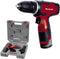 Einhell Accu Boor-/Schroefmachine TH-CD 12-2 Li - 12 V/1.3 Ah/Li-Ion - 24 Nm - 0-350/0-1.300 t/min - 10 mm snelspanboorkop - Elektronische snelheidsregeling - Incl. 1x 1.3 Ah accu, lader en transport-/opbergkoffer
