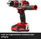 Einhell Accu Boor-/Schroefmachine TP-CD 18/80 Li BL Solo - Power X-Change - 18 V/Li-ion - 80 Nm - 0-500/0-1.800 t/min - 13 mm snelspanboorkop - Koolborstelloze motor - Excl. accu en lader