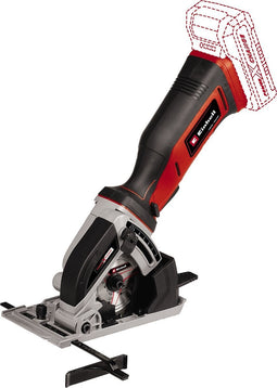 Einhell Accu Cirkelzaag TE-CS 18/165-1 Li Solo - Power X-Change - 18 V/Li-ion - 3.500 t/min - Ø89 mm - Max. Zaagdiepte: 28 mm - Incl. 2 zaagbladen - Excl. accu en lader
