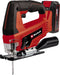 Einhell Accu Decoupeerzaag TC-JS 18 Li Kit - Power X-Change - 18 V/Li-ion - Slaghoogte: 20 mm - Versteksneden: max. 45° - Incl. 5 zaagbladen - Incl. 2.5 Ah Accu en 1x lader