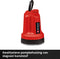Einhell Accu Dompelpomp GE-SP 18 LL Li Solo - Power X-Change - 18 V/Li-Ion - 4.500 l/u - Max. opvoerhoogte: 8 m - Max. dompeldiepte: 4 m - Afzuigend tot: 1 mm - Stroomkabel: 5 m - Excl. accu en lader