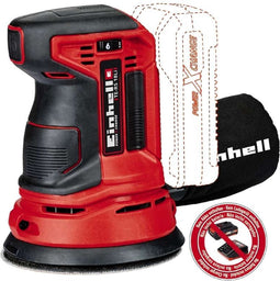 Einhell Accu Excentrische Schuurmachine TE-RS 18 Li Solo - Power X-Change - 18 V/Li-ion - Schuuroppervlak: Ø 125 mm - Incl. 1 x schuurpapier - Excl. Accu en lader