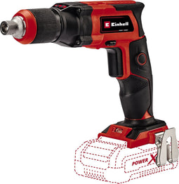 Einhell Accu Gipsplaat Schroevendraaier TE-DY 18 Li Solo - Power X-Change - 18 V/Li-ion - 4000 t/min - Diepteaanslag - Continue werking - Incl. koffer E-Box S35 - Excl. accu en lader