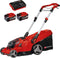 Einhell Accu Grasmaaier RASARRO 36/42 Li Kit - Power X-Change - 36 V/Li-ion - Maaibreedte 42 cm - Aanbevolen gazonoppervlakte: tot 725 m² - 50 L opvangbak - Maaihoogte: 25-75 mm - Mulching functie - incl. 2x 5.2Ah + 1x DUO-lader