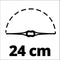 Einhell Accu Grastrimmer GC-CT 18/24 P Li Kit - Power X-Change - 18 V/Li-ion - Maaidiameter: 24 cm - Incl. 20 kunststof messen - Incl. 1,5 Ah Accu en lader