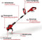 Einhell Accu Grastrimmer GE-CT 18/28 Li Solo - Power X-Change - 18 V/Li-Ion - Maaidiameter: 28 cm - Incl. draadspoel - Draai- en kantelbare motorkop - Excl. accu en lader