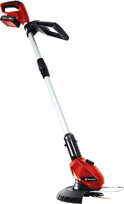Einhell Accu Grastrimmer GE-CT 18 Li Kit - Power X-Change - 18 V/Li-ion - Maaidiameter: 24 cm - Draaibare en kantelbare motorkop - Bloembeschermer - Incl. 2,0 Ah Accu en lader