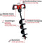 Einhell Accu Grondboor GP-EA 18/150 Li BL Solo - Power X-Change - 18V/Li-Ion - Koolborstelloze motor - Incl. grondboor Ø150 mm - Excl. accu en lader