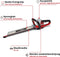 Einhell Accu Heggenschaar ARCURRA 18/55 Li Solo - Power X-Change - 18 V/Li-ion - Snoeilengte: 55 cm - Tandafstand: 18 mm - Smalle voorste handgreep - Excl. accu en lader
