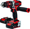 Einhell Accu Klopboor-/ Schroefmachine TE-CD 18/48 Li-i Kit - Power X-Change - 18 V/Li-Ion - Met impactfunctie - 2 snelheden - 48 Nm - Incl. 2x 2,0 Ah accu en lader