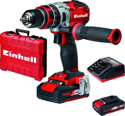 Einhell Accu Klopboor-/ Schroefmachine TE-CD 18 Li-i BL Kit - Power X-Change - 18 V/Li-ion - Met impactfunctie - 2 snelheden - 60 Nm - Incl. 2x 2,0 Ah accu en lader