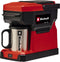 Einhell Accu Koffiezetapparaat TE-CF 18 Li Solo - Power X-Change - 18 V/Li-ion - Inhoud waterreservoir: 240 ml - 2-in-1: filterkoffie en koffiepadmachine - Geleverd inclusief 1x RVS koffiemok (240 ml) - Excl. accu en lader