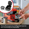 Einhell Accu Koffiezetapparaat TE-CF 18 Li Solo - Power X-Change - 18 V/Li-ion - Inhoud waterreservoir: 240 ml - 2-in-1: filterkoffie en koffiepadmachine - Geleverd inclusief 1x RVS koffiemok (240 ml) - Excl. accu en lader