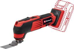 Einhell Accu Multitool TE-MG 18/1 Li Solo - Power X-Change - 18 V/Li-ion - Incl. 9x schuurpapier en 3 verschillende zaagbladen - Excl. accu en lader