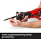 Einhell Accu Reciprozaag TE-AP 18/22 Li Solo - Power X-Change - 18 V/Li-Ion - 0-2.600 t/min - Slaghoogte: 22 mm - Max. zaagdiepte hout/metaal: 100/6 mm - Incl. 1x Zaagblad voor hout - Excl. accu en lader