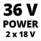 Einhell Accu Tuinpomp AQUINNA 36/34 Li Solo - Power X-Change - 36 V/Li-ion - 3400 l/u - Max. opvoerhoogte: 37 m - ECO/Boost modus - Overbelastings- en vorstbeveiliging - Excl. accu en lader