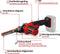 Einhell Accu Vijl-/Bandschuurmachine TE-BF 18 Li Solo - Power X-Change - 18 V/Li-ion - Bandsnelheid: 250-1700 m/min - Incl. 12 schuurbanden - Incl. opbergtas - Excl. Accu en lader