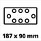 Einhell Accu Vlakschuurmachine TC-OS 18/187 Li Solo - Power X-Change - 18 V/Li-ion - Schuuroppervlak: 187 x 97 mm - Incl. 1x vel schuurpapier - Excl. accu en lader
