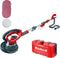 Einhell Accu Wand-/Plafondschuurmachine TP-DW 18/225 Li Solo - Power X-Change - 18 V/Li-ion - Ø225 mm - Incl. 6x schuurschijf, 1x schuurgaas, telescoopsteel, stofzak met draagriem en opbergkoffer - Excl. accu en lader