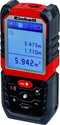 Einhell Afstandmeter TE-LD 60 - Tot 60 m - Afstandsmeting - Oppervlaktemeting - Inhoudsmeting - Met optellen en aftrekken - Pythagoras functie - Incl. opbergtas