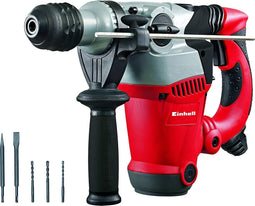 Einhell Boorhamer RT-RH 32 (1250 W - 3,5 J - boorcapaciteit Ø 32 mm - SDS-Plus houder - metalen diepteaanslag - 3 boren - 2 beitels - koffer)