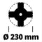 Einhell Bosmaaierblad 4 Tands 230x25,4mm